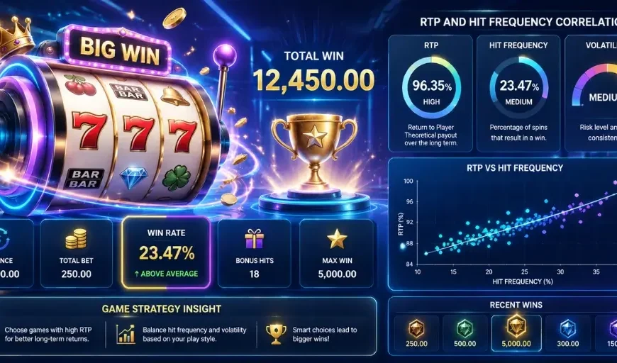 RTP and hit frequency correlation